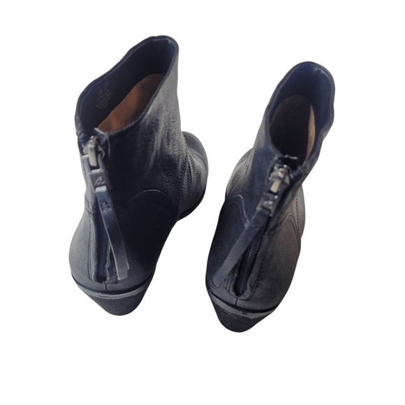 Sam Edelman Black Larkin Ankle Leather Boots Size  10 - Picture 4 of 6